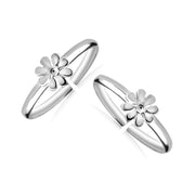 Flower Design Toe Ring