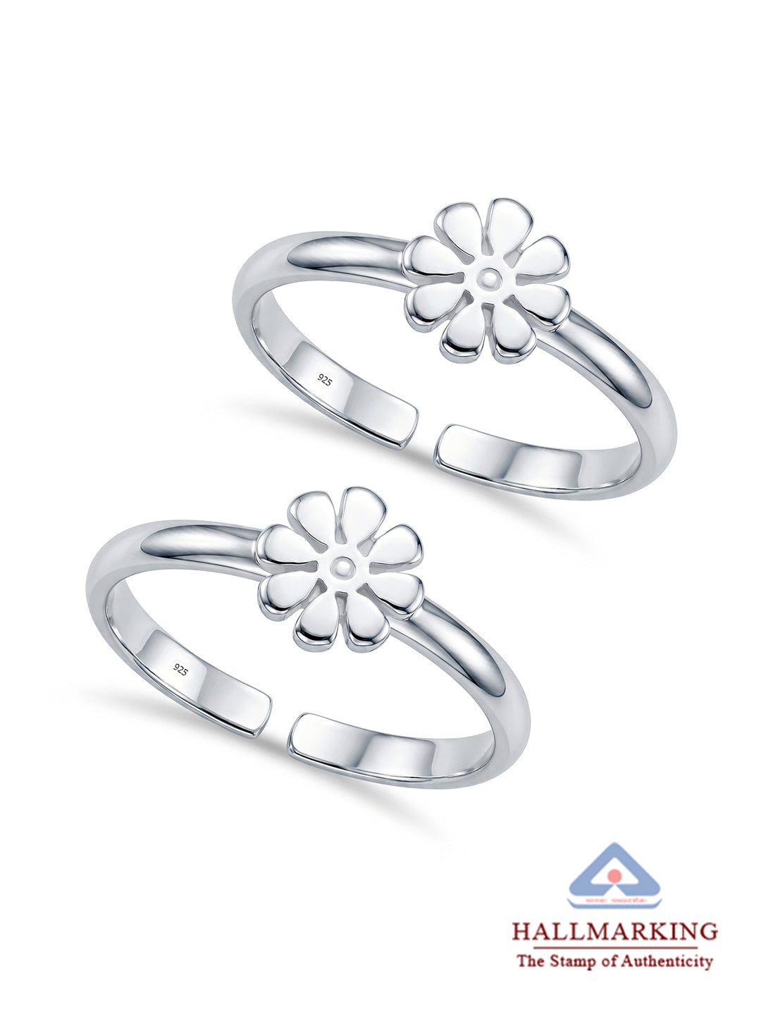 Flower Design Toe Ring
