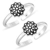 925 Sterling Silver Flower Toe Ring for Women