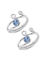 Blue Stone Toe Ring