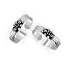 925 Sterling Silver Antique Flower Toe Ring For Women