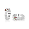 925 Sterling Silver Enamel Toe Ring For Women