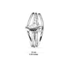 925 Sterling Silver Leaf Design Toe Ring for Women
