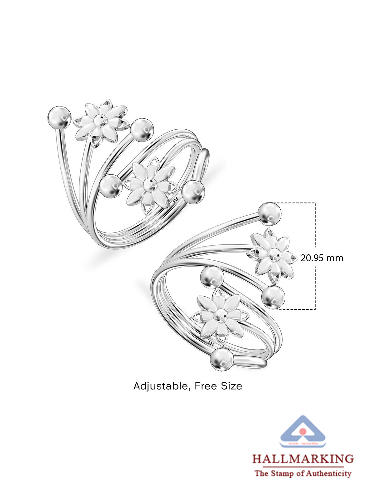 Florabella Floral Women's Toe Ring
