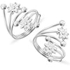 925 Sterling Silver Jewellery Floral Design Toe Ring for Women