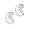 925 Sterling Silver Double Leaf Toe Ring for Women