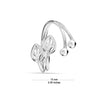 925 Sterling Silver Double Leaf Toe Ring for Women