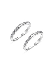 CZ Leaf Adjustable Toe Ring