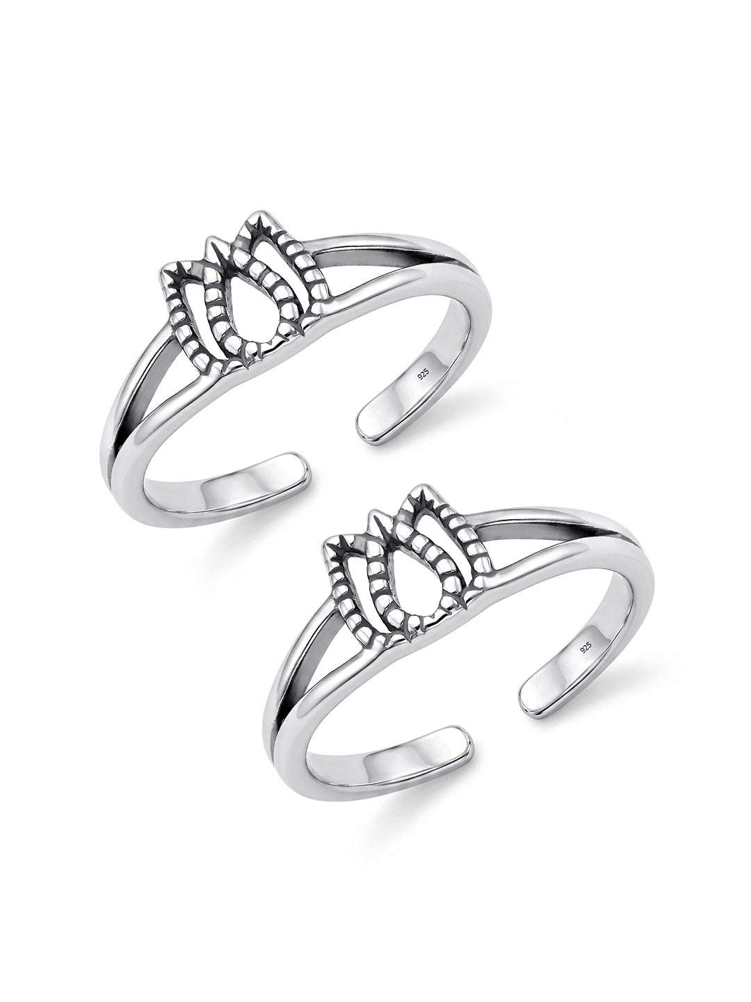Lotus Antique Toe Ring