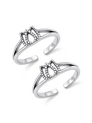 Lotus Antique Toe Ring