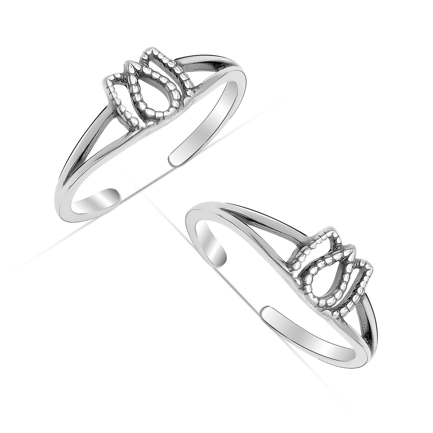 Lotus Antique Toe Ring
