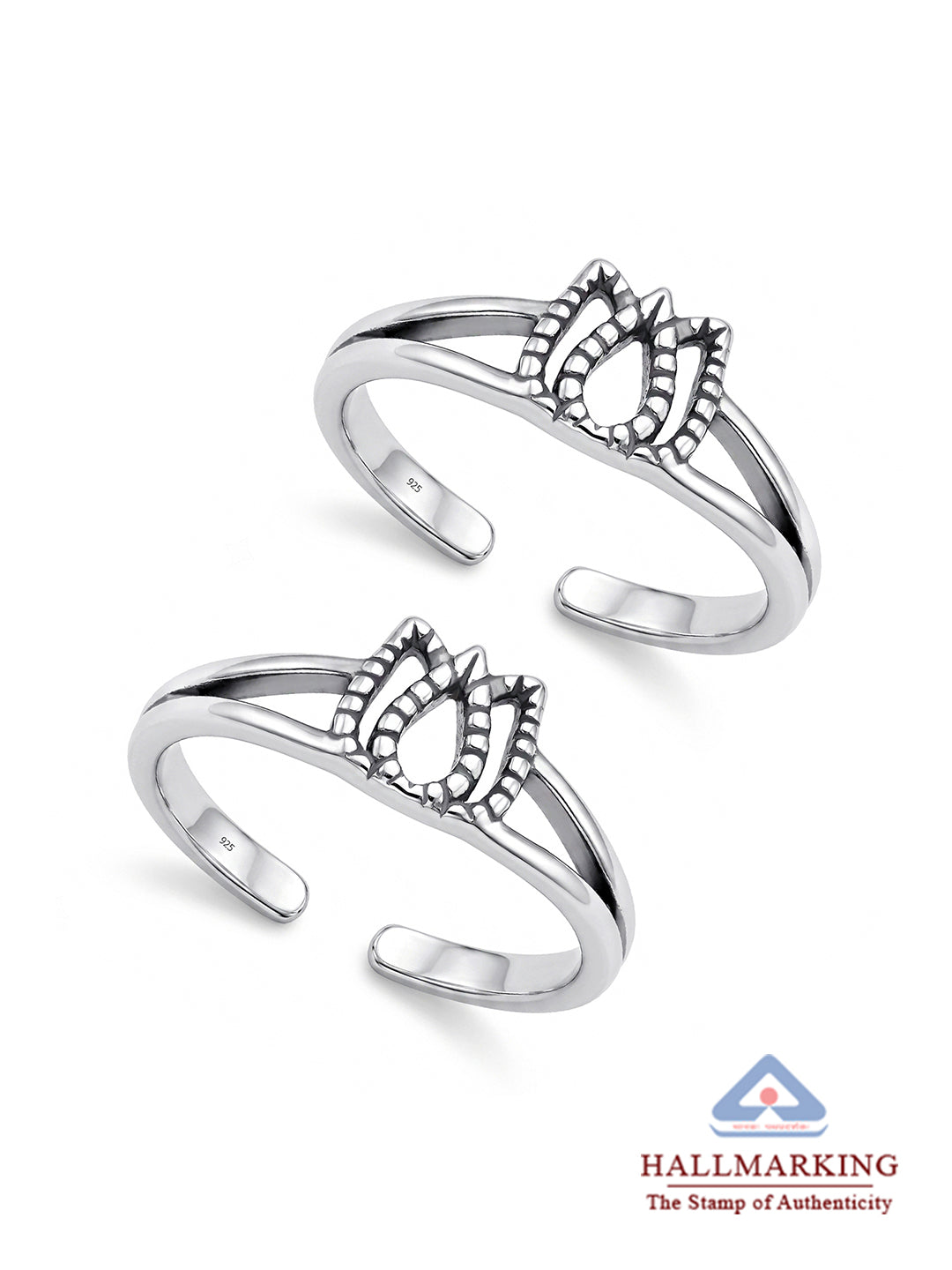 Lotus Antique Toe Ring