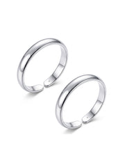 Silver Classic Open Toe Rings