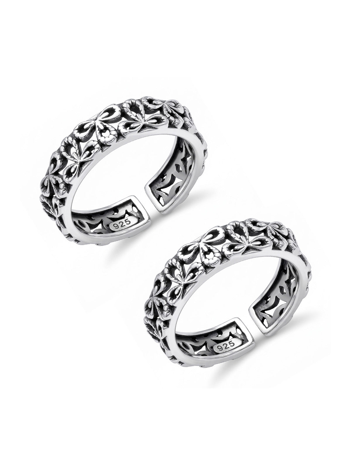 Fleurvine Floral Open Toe Ring
