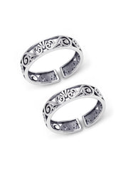 Vintage Scroll Open Toe Ring