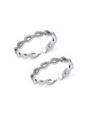 Twisted Teardrop Open Toe Ring