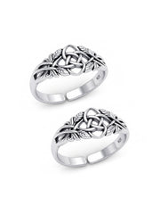 Leaf Knot Adjustable Toe Ring