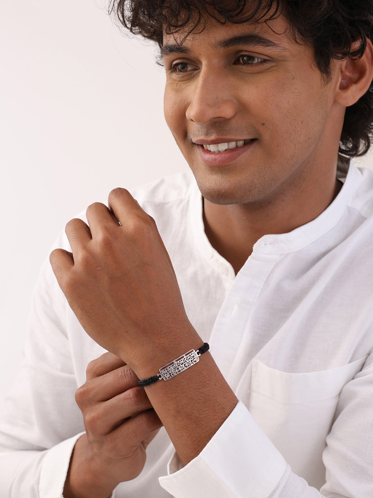Silver Men's Rakhi - Gift For Brother