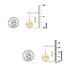 925 Sterling Silver 18K Gold-Plated Mother of Pearl Tree of Life Leverback Dangler Earrings for Women Teen