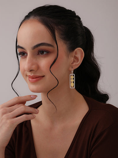 Astra Hammered Dangler Earrings for Women