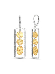 Astra Hammered Dangler Earrings for Women