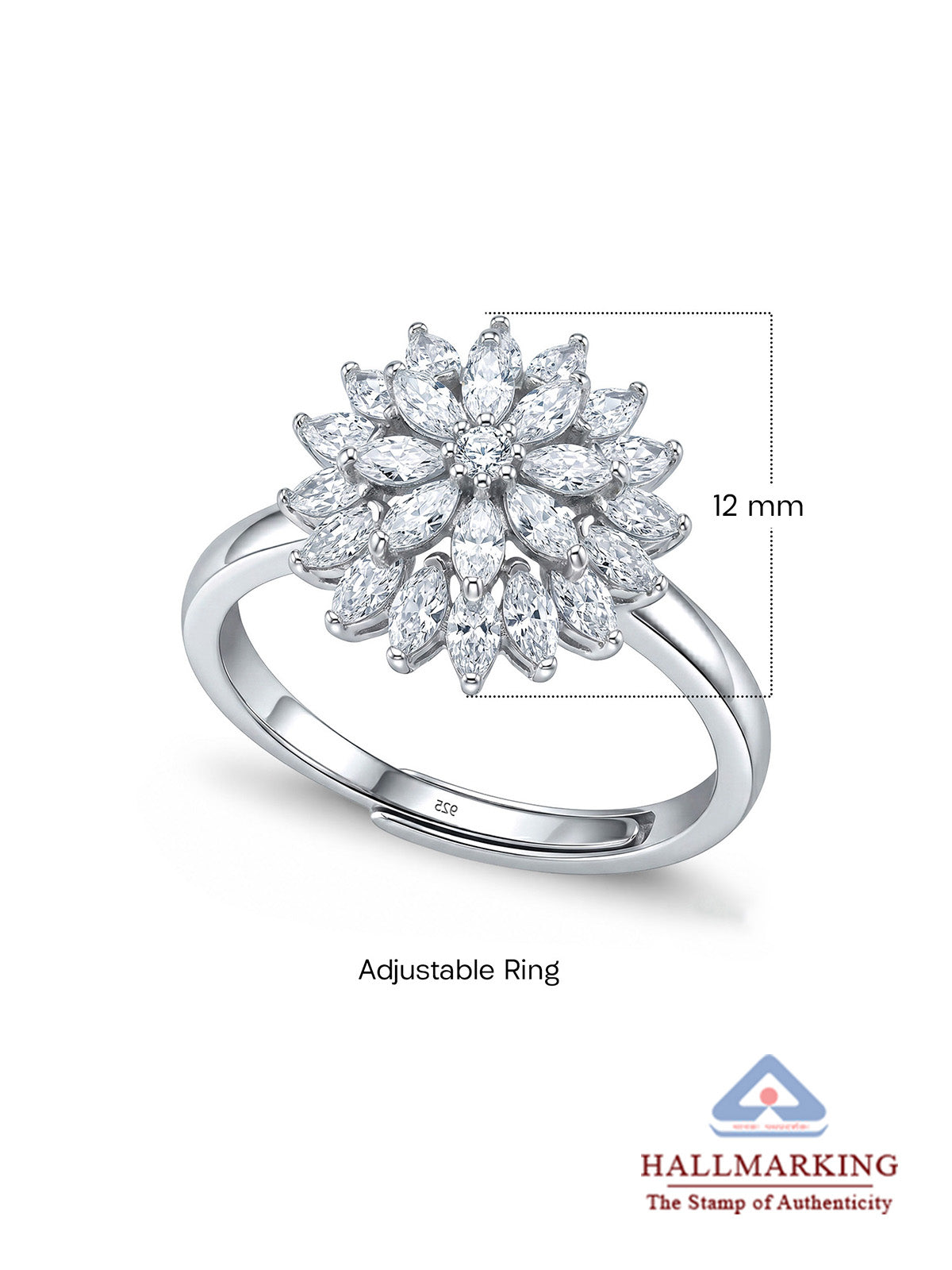 Fiora Floral Shine Women's Ring