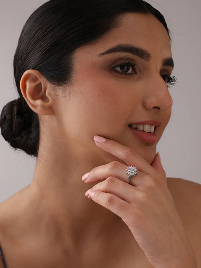 Fiora Floral Shine Women's Ring