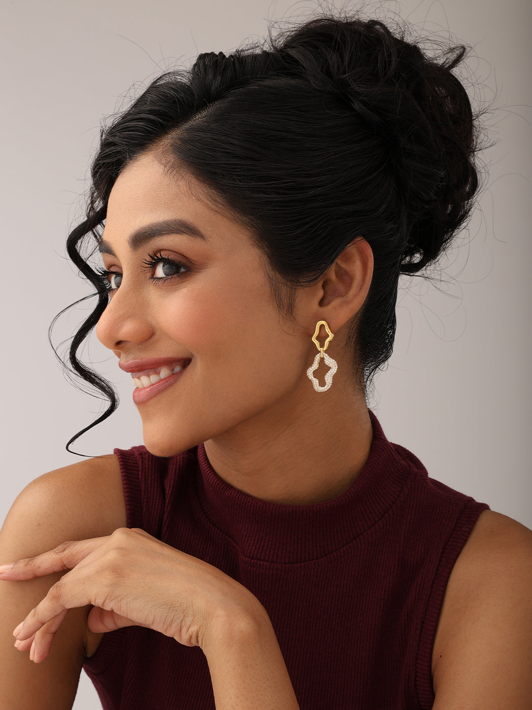 Silver Drop Dangle Earrings