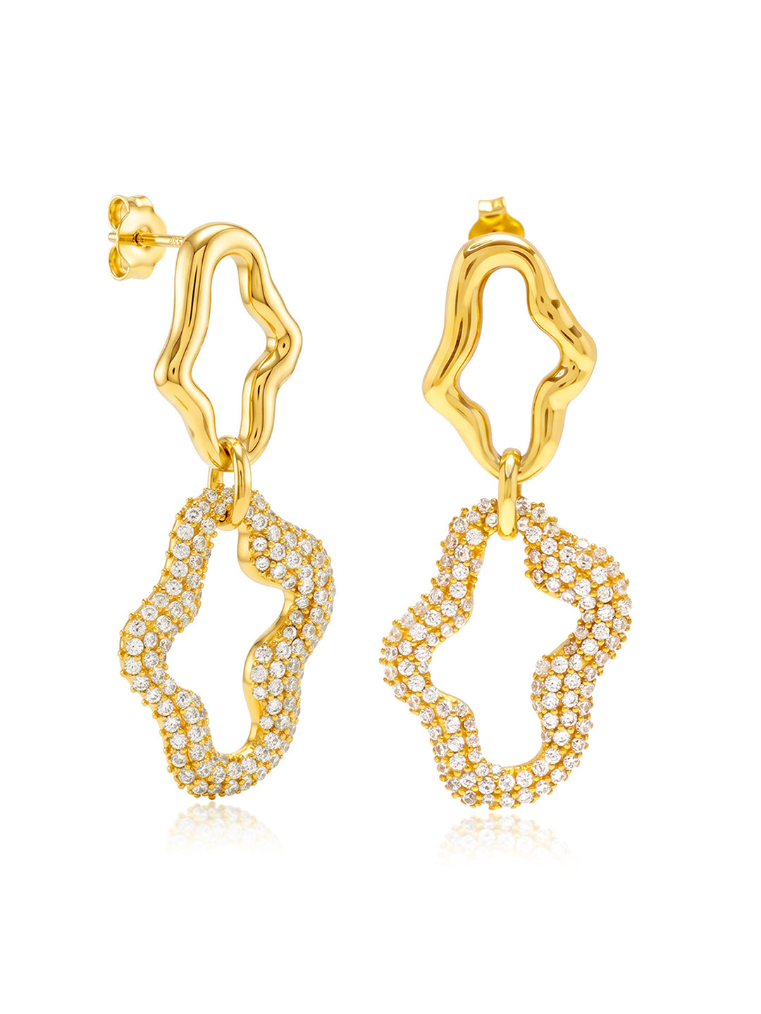 Silver Drop Dangle Earrings