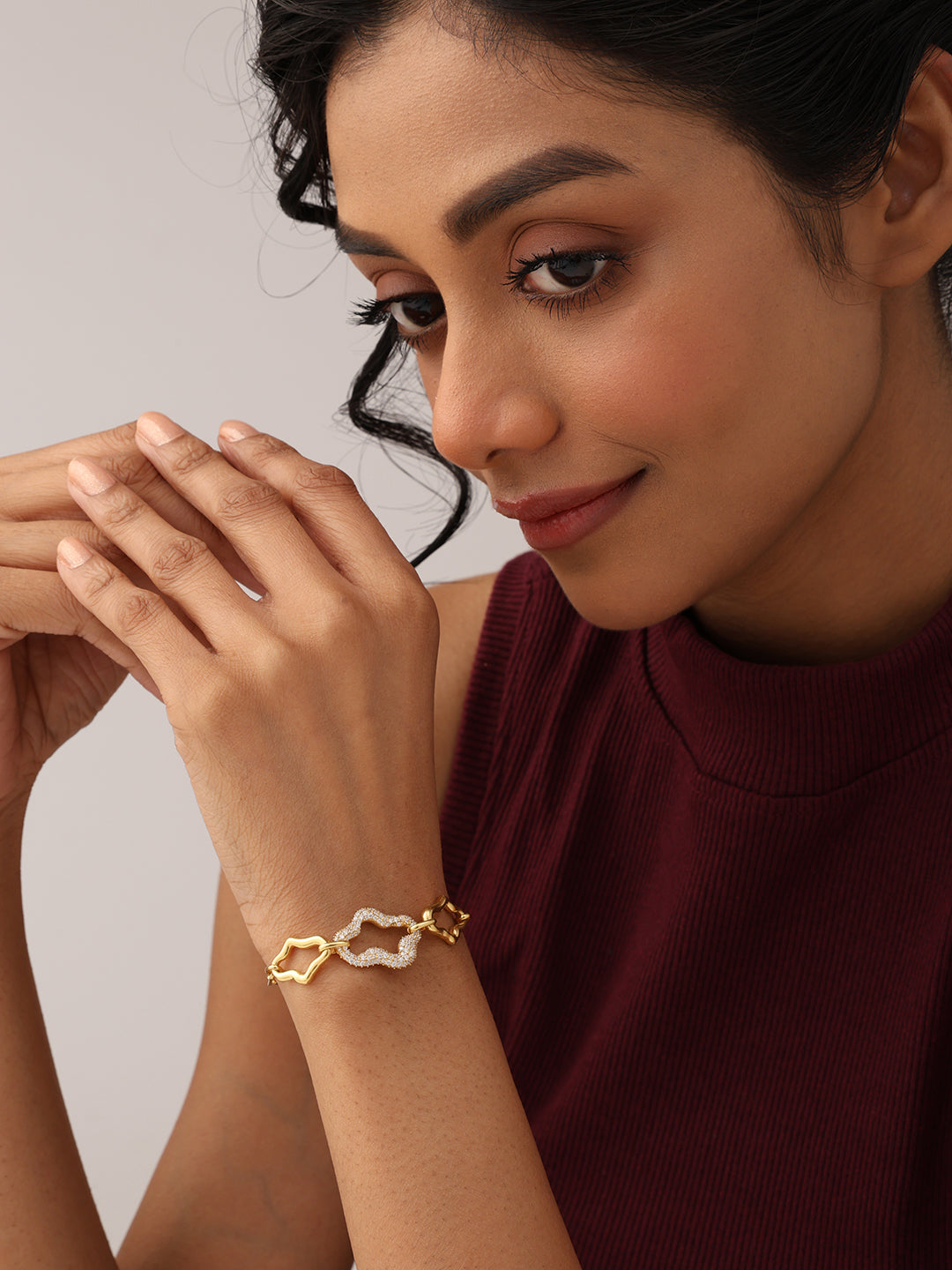 Gold Statement Bracelet