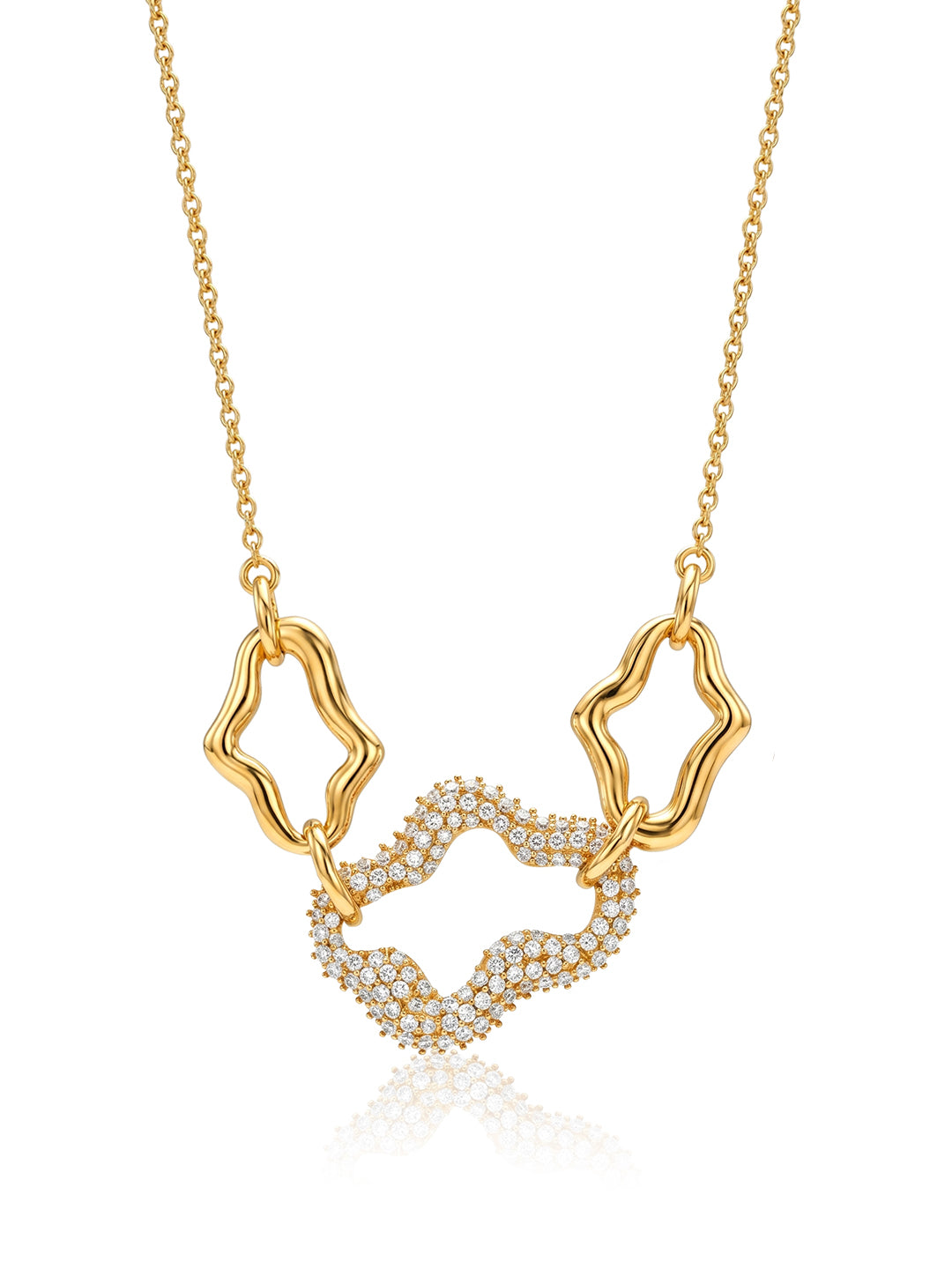 Gold Structured Necklace