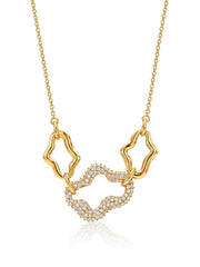 Gold Structured Necklace