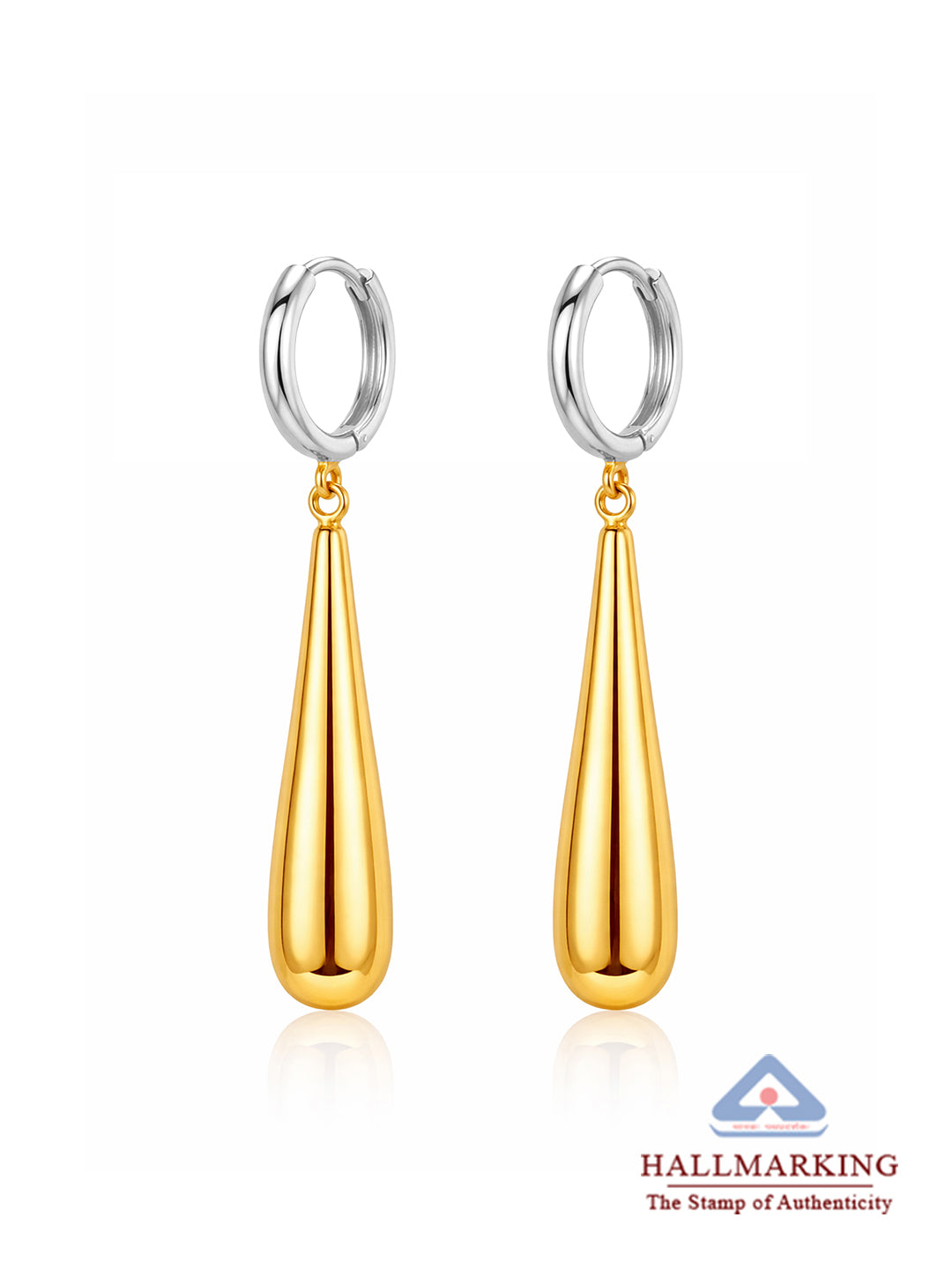 Dual Tone Huggie Dangler