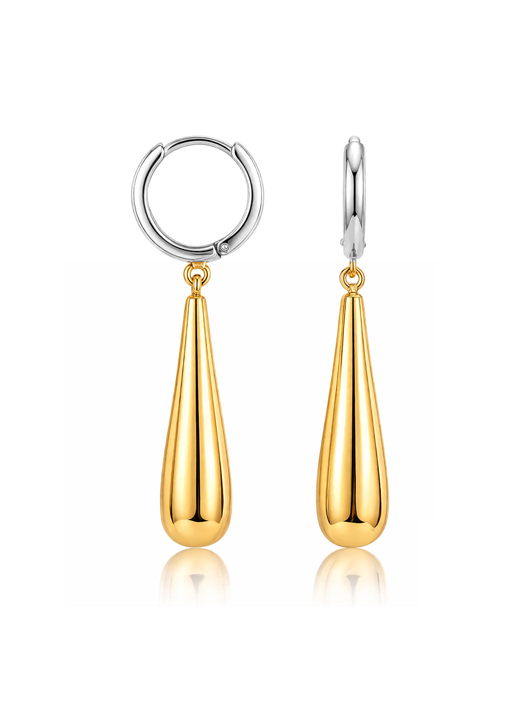 Dual Tone Huggie Dangler