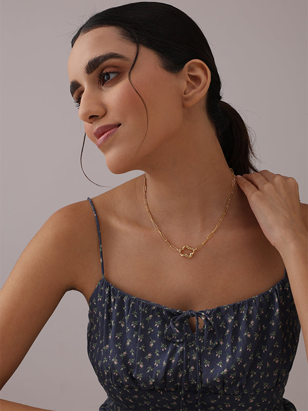 Althea Sculpted Statement Necklace for Women