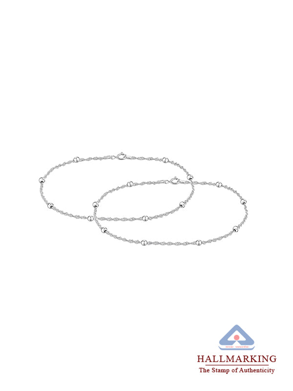 Glint Beaded Station Women's Anklet