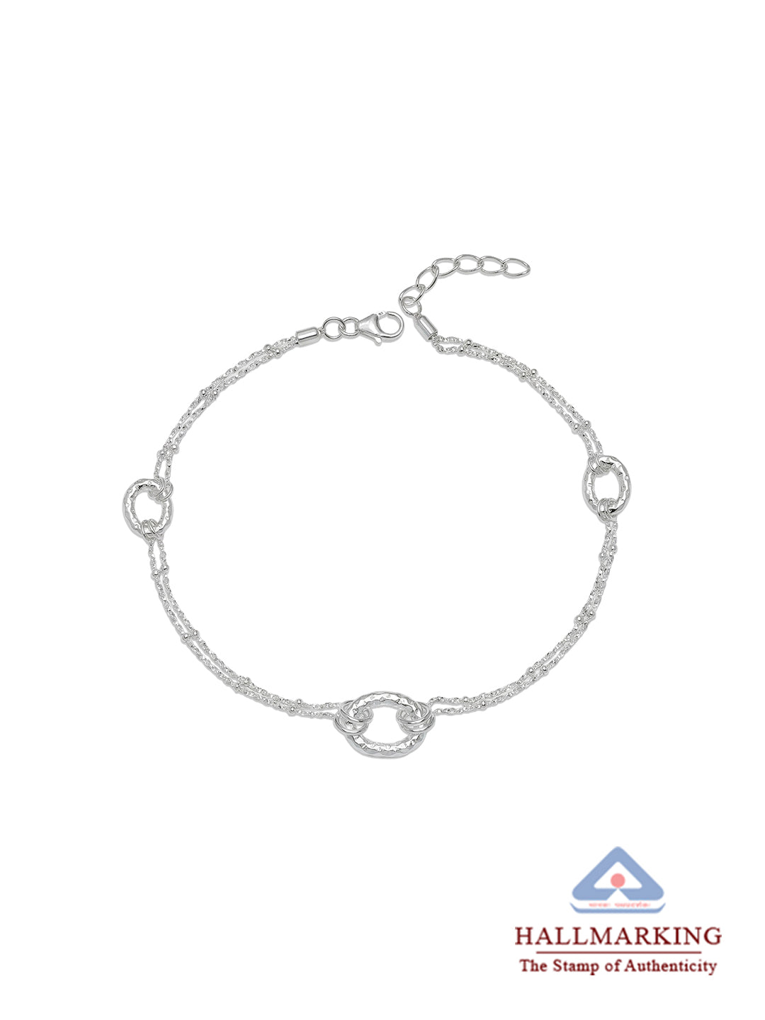 Eternal Loops Layered Circle Link Anklet