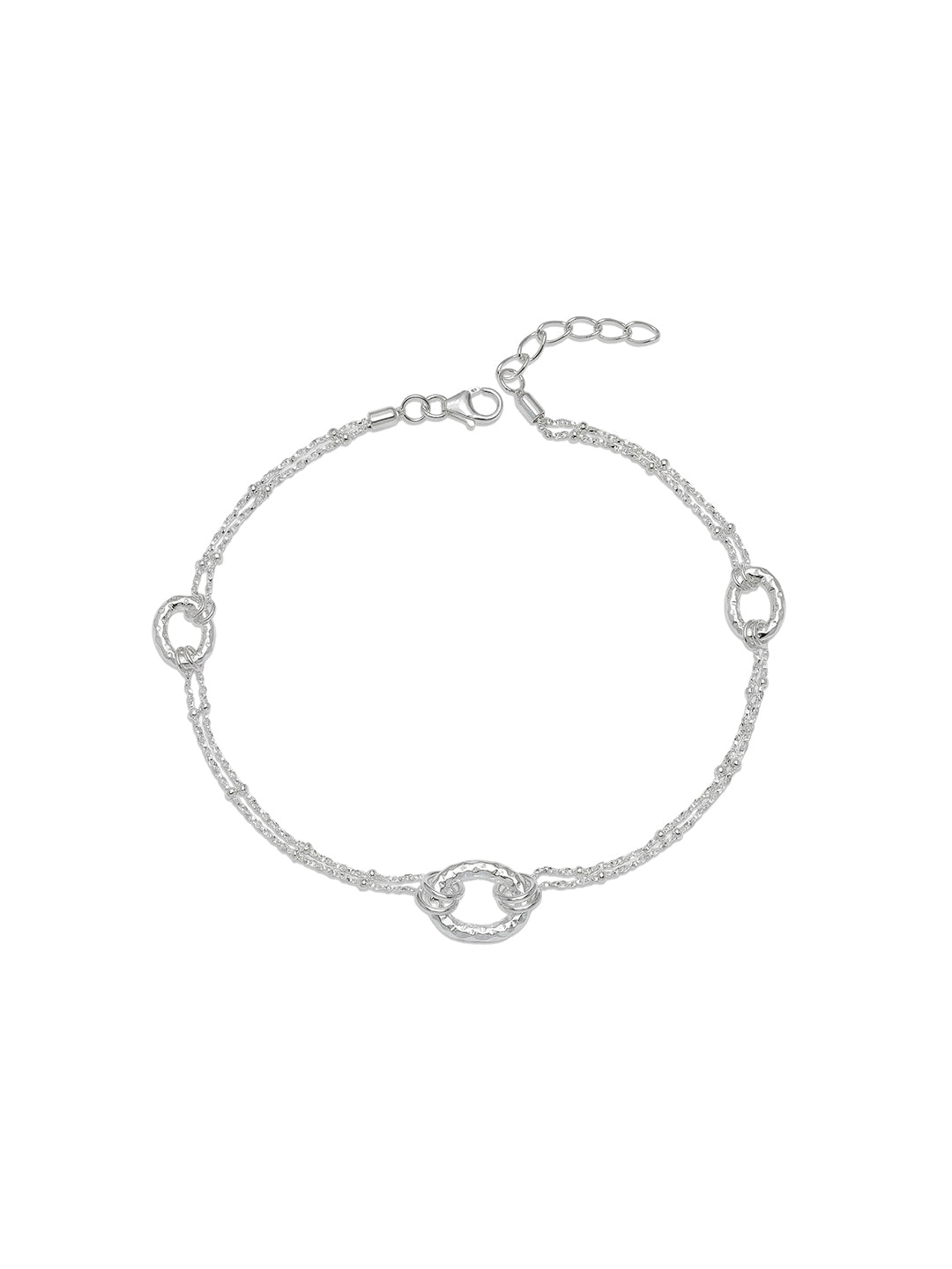 Eternal Loops Layered Circle Link Anklet