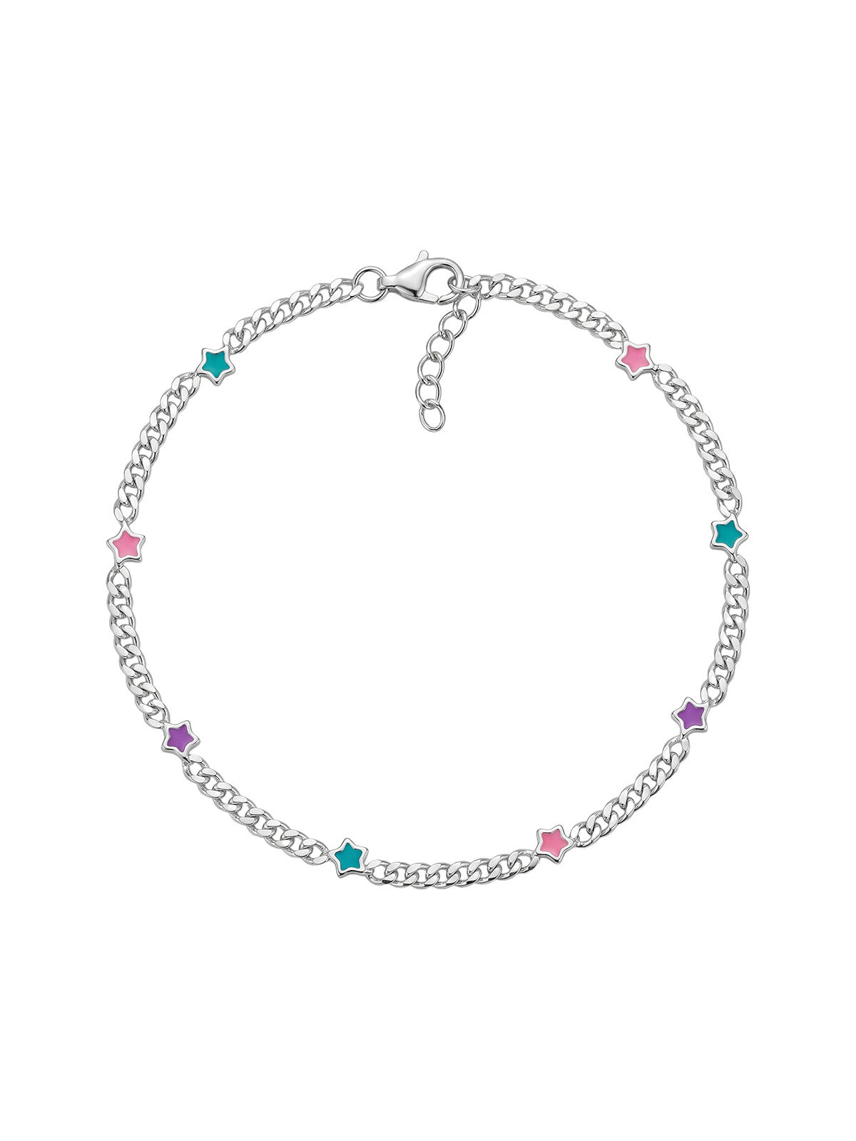 Silver Drift Charm Anklet