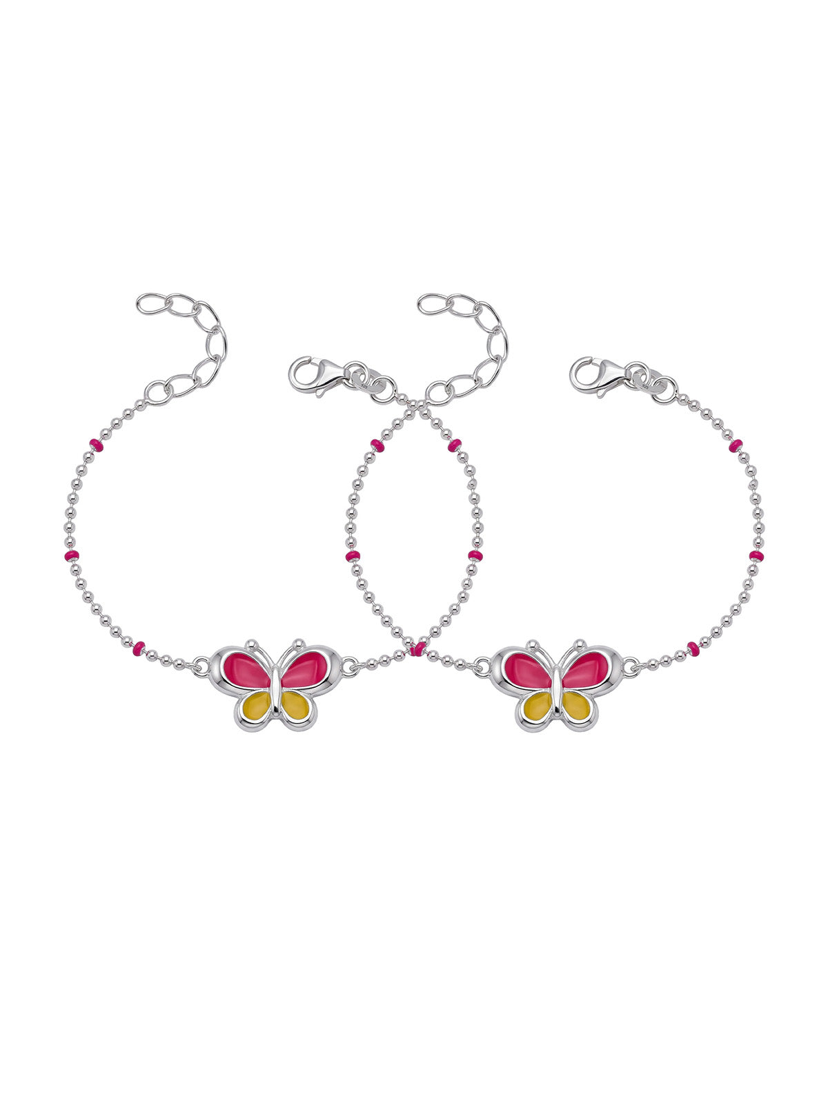 Butterfly Beaded Charm Anklet