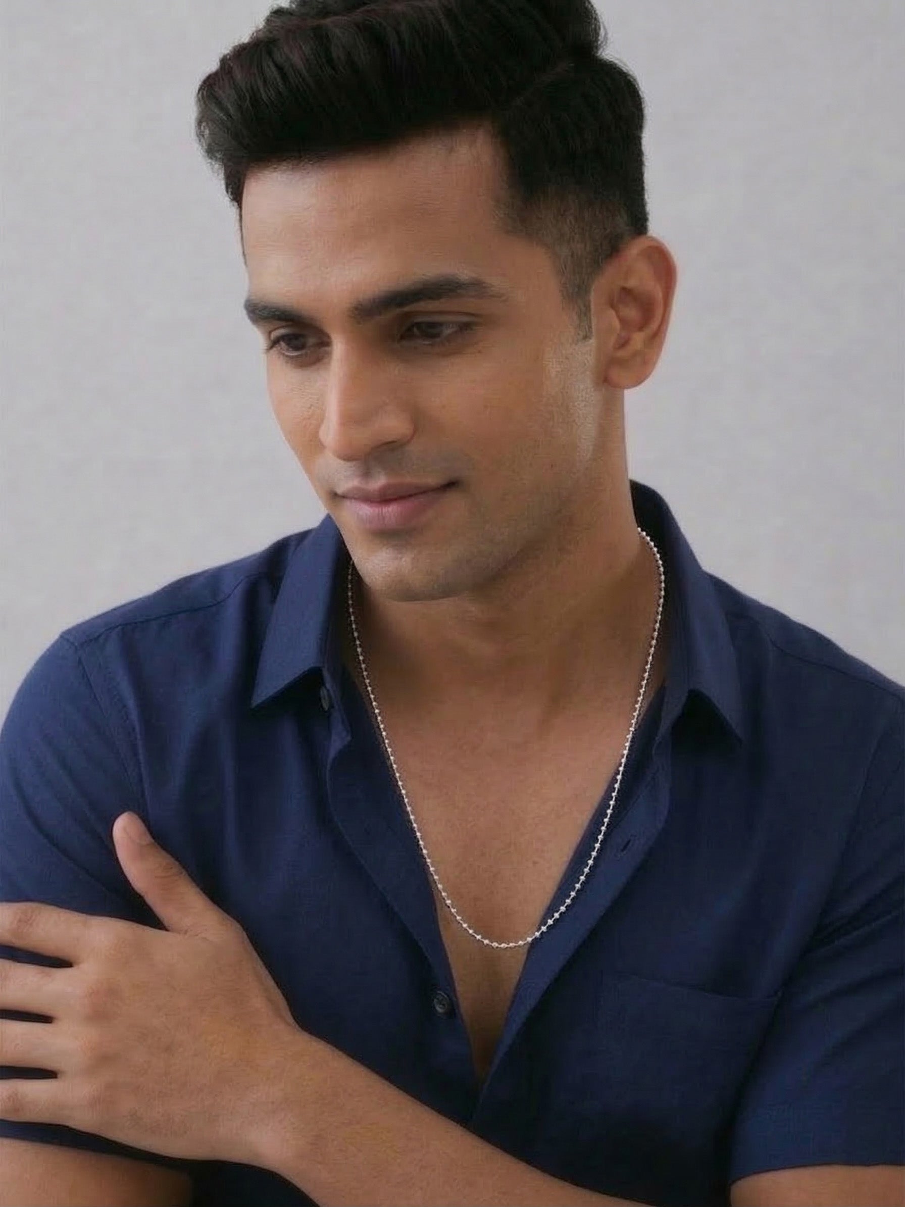 Italian Ball Chain Necklace for Men