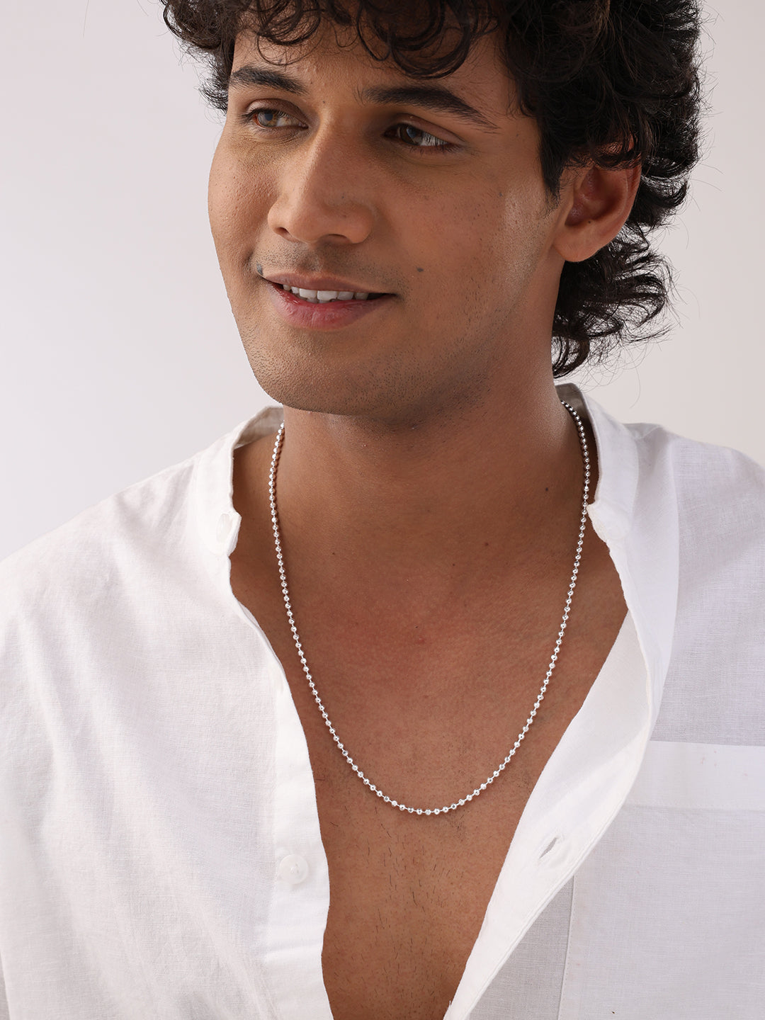 Italian Ball Chain Necklace for Men