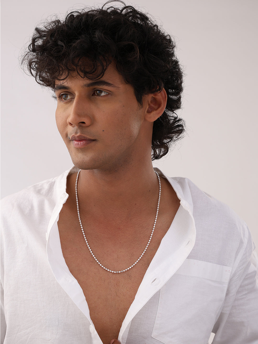 Italian Ball Chain Necklace for Men