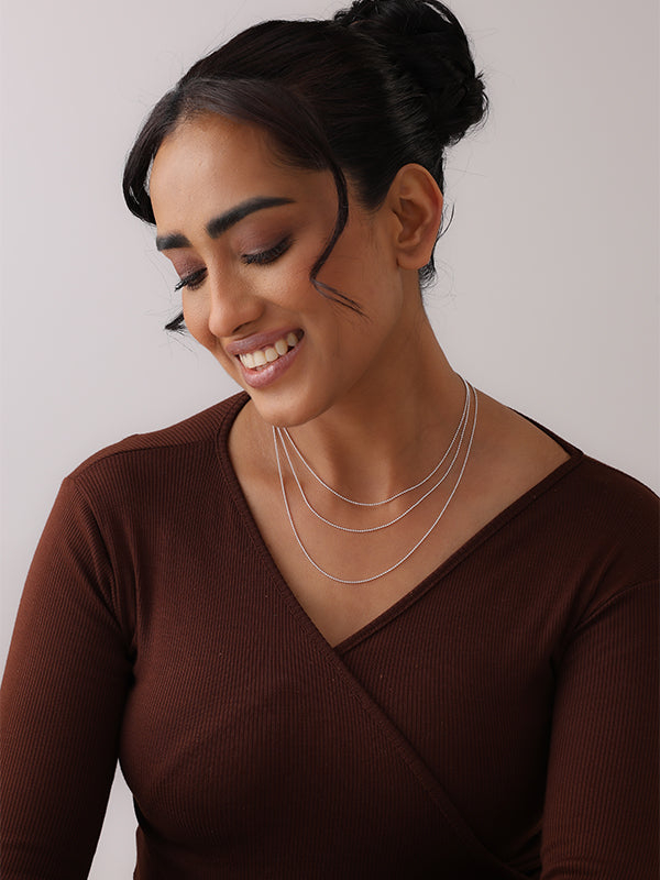 Venezia Bead Ball Chain Necklace 1.2 MM