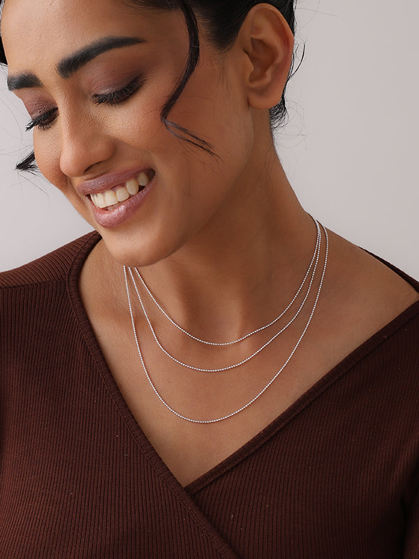 Venezia Bead Ball Chain Necklace 1.2 MM