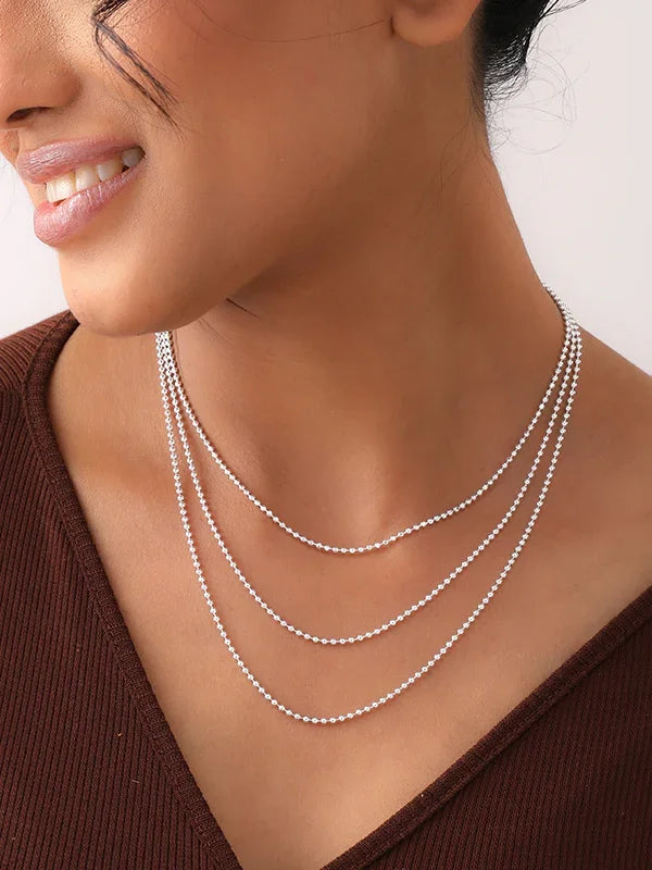 Venezia Ball Bead Women's Chain Necklace