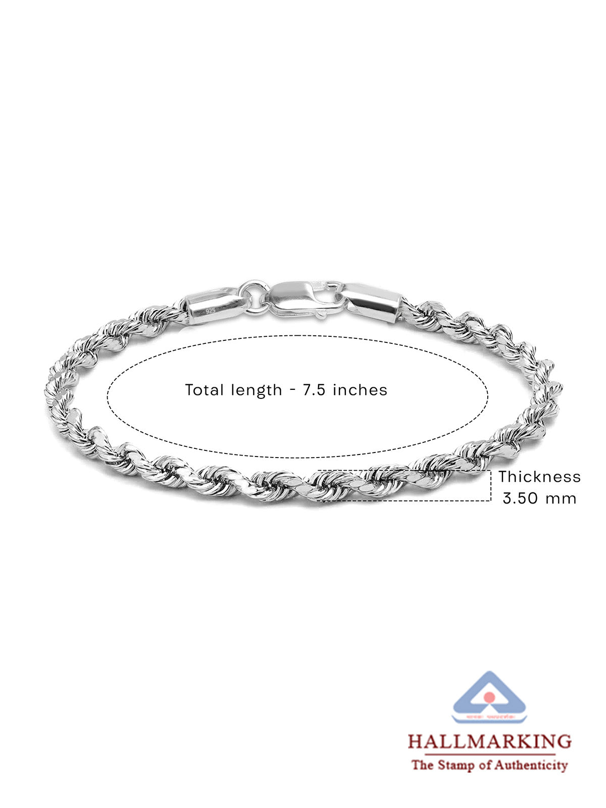 Italian Rope Chain Bracelet For Men
