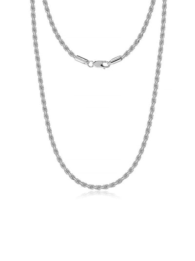 Diamond-Cut Twisted Rope Chain 2mm