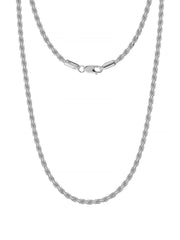 Diamond-Cut Twisted Rope Chain