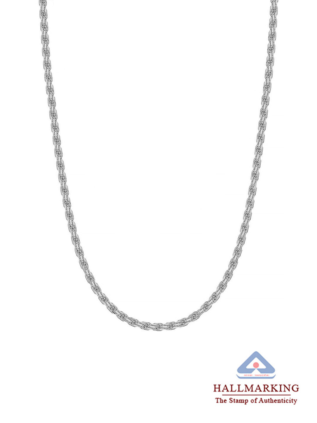 Diamond-Cut Twisted Rope Chain